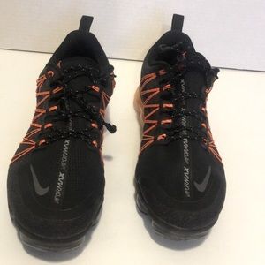 Orange and black Nike Vapor max